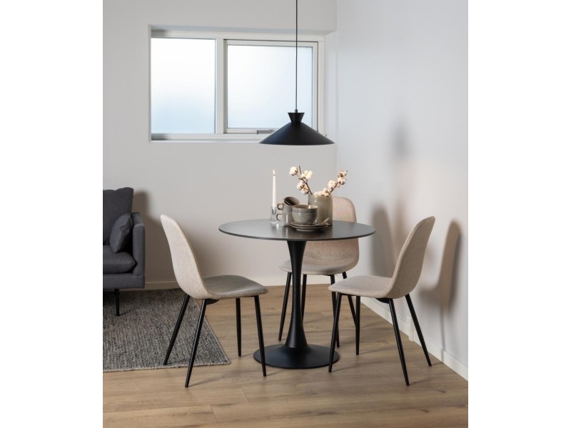 Krzesło Celia beżowe/ czarne - ACTONA